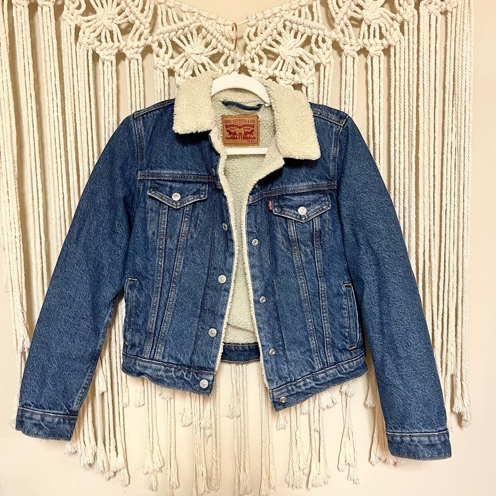 Levi’s denim Sherpa jacket